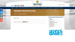 
                            3. Member Registration | PLAY | British American Football Association