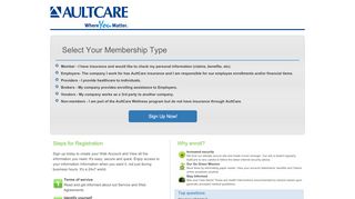 
                            3. Member Services - Registration - AultCare