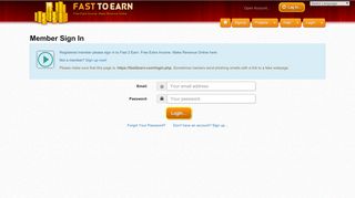 
                            4. Member Sign In - Fast2earn.com