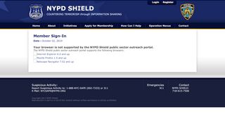 
                            3. Member Sign-In - NYPD Shield