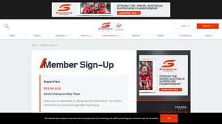 
                            1. Member Sign-Up | Supercars