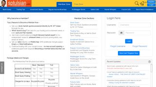 
                            2. Member Zone - S P Tulsian's Investment Advise & Trading Tips