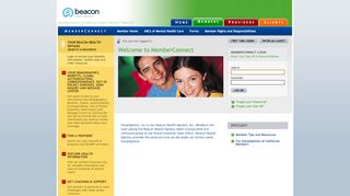
                            3. MemberConnect - Members - Login - Beacon Health Options