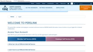 
                            2. Member/Employer LOGIN - Login - NDPERS - ND.gov