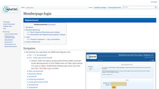 
                            3. Memberpage:login – SamsWiki - wiki.sams-server.de