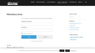 
                            1. Members Area - Altfin House