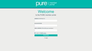 
                            3. Members can register here. - PURE member portal