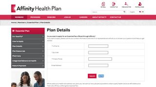 
                            1. Members | Essential Plan | Plan Details - Affinity Health Plan