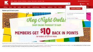 
                            4. Members get $10 back in points - Kmart