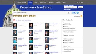 
                            4. Members of the Senate - PA State Senate