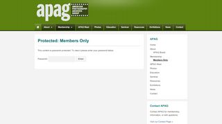 
                            4. Members Only | APAG - American Photography Archives ...