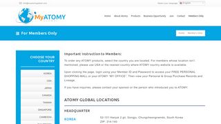 
                            8. Members Only - My ATOMY Global