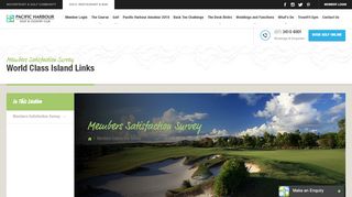 
                            5. Members Satisfaction Survey | Pacific Harbour Golf ...