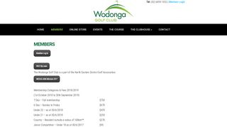 
                            8. MEMBERS - Wodonga Golf Club