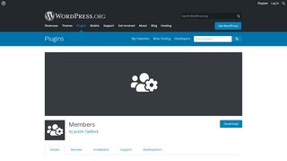 
                            6. Members – WordPress plugin | WordPress.org