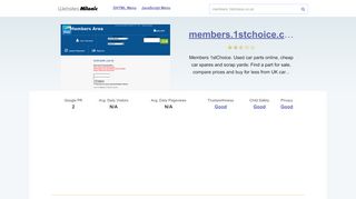 
                            6. Members.1stchoice.co.uk website. 1stChoice - …