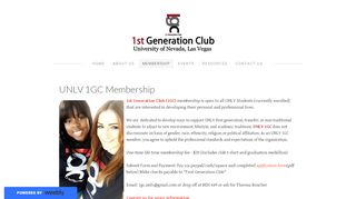 
                            4. Membership - ​1st Generation Club