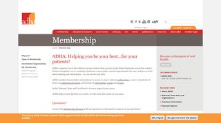 
                            3. Membership | ADHA - American Dental Hygienists Association