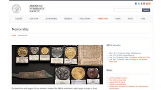 
                            5. Membership | American Numismatic Society