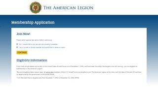 
                            2. Membership Application - American Legion