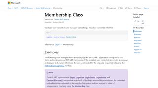 
                            8. Membership Class (System.Web.Security) | …