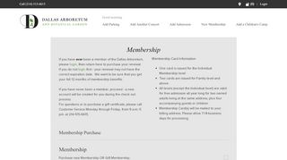 
                            5. Membership - Dallas Arboretum