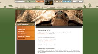 
                            2. Membership FAQs | Dallas Zoo