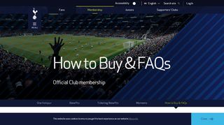 
                            4. Membership FAQs | Tottenham Hotspur