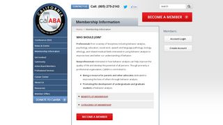 
                            7. Membership Information - California Association For Behavior Analysis