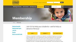 
                            4. Membership | International Literacy Association