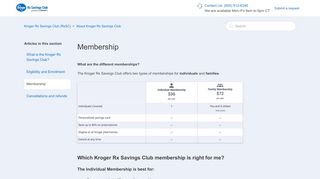 
                            1. Membership – Kroger Rx Savings Club (RxSC)