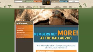 
                            1. Membership Levels & Benefits | Dallas Zoo