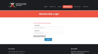 
                            2. Membership Login - .::ANAN| ASSOCIATION OF NATIONAL ...