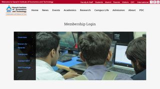 
                            4. Membership Login - KIET