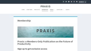 
                            7. Membership | Praxis