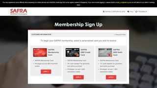 
                            3. Membership Sign Up - SAFRA