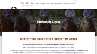 
                            2. Membership Signup | X Factor Roping