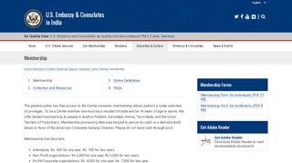 
                            4. Membership | U.S. Embassy & Consulates in India