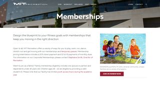 
                            4. Memberships - Join the MIT Recreation Health and Wellness ...