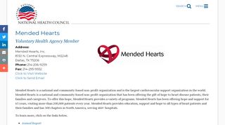 
                            9. Mended Hearts | National Health Council