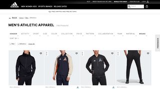 
                            3. Men's Athletic Clothing | adidas US