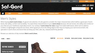 
                            1. Men's Work Shoes & Work Boots | Saf-Gard