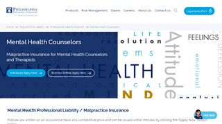 
                            9. Mental Health Counselors- Philadelphia Insurance Companies