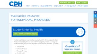 
                            5. Mental Health Student Insurance | CPH & Associates