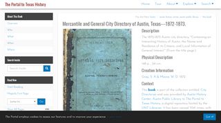 
                            5. Mercantile and General City Directory of Austin, Texas---1872-1873 ...