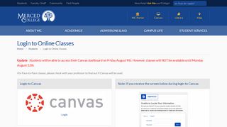 
                            9. Merced College - Login to Online Classes