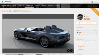 
                            4. Mercedes SLR stirling moss|Autodesk Online Gallery