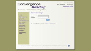 
                            7. Merchandiser Log-in - Convergence Marketing