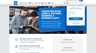 
                            10. Merchant Financing from American Express