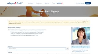 
                            5. Merchant Signup - Allegro Credit®